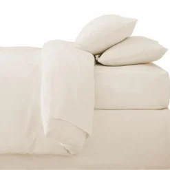 Drap housse 90x190cm beige