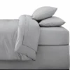 Drap housse 90x190cm gris