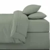 Drap housse 160x200cm sauge