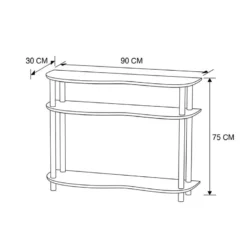 Etagere / console vague creme