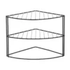 Etagere placard angle 3niv noir