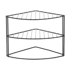 Etagere placard angle 3niv noir