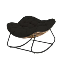 Fauteuil bascule tulum anthracit