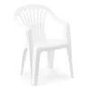 Fauteuil monobloc blanc