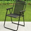 Fauteuil pliant textilene noir