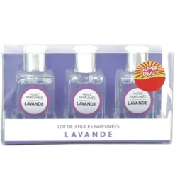 Flacon huile parfumee 10ml x3