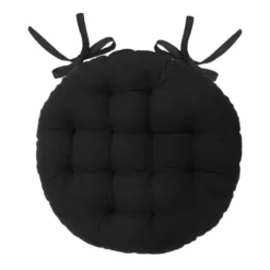 Galette de chaise d38cm noire