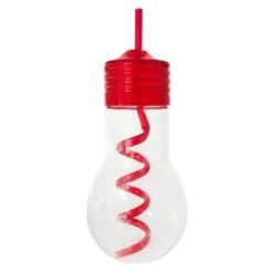 Gourde ampoule avec paille