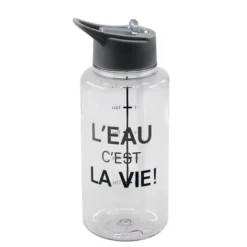 Gourde plastique transparente