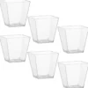 Grande verrine carree x6 plastiq