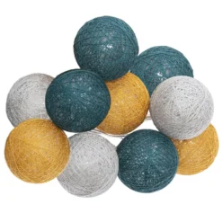 Guirlande led 10 boules d6cm