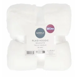 Hoodie bouclette blanc