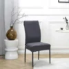 Housse de chaise uni taupe