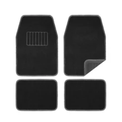 Jeu de 4 tapis reversible moquet