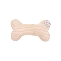 Jouet chien en velours beige