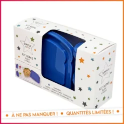 Kit repas 3 pieces bleu