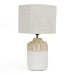 Lampe effet bois