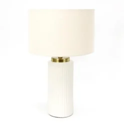 Lampe nervuree ceramique