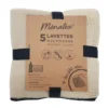 Lavettes microfibres x5 avec sac