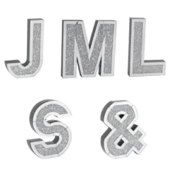 Lettre miroir strass