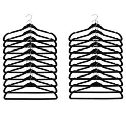 Lot de 20 cintres velours noir