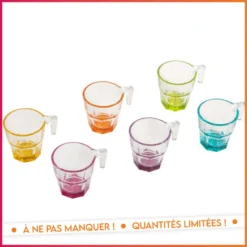 Lot de 6 tasses casablanca