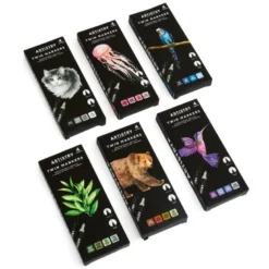 Marqueurs double pointes x4