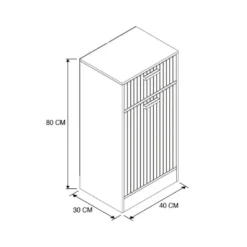 Meuble bac a linge + tiroir