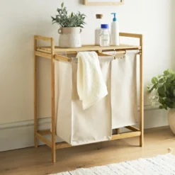 Meuble 2 bacs a linge