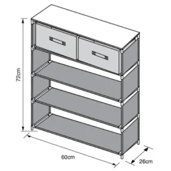 Meuble d appoint tiroirs+etagere