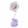 Mini lampe/ventilateur fleur