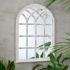 Miroir ext 50x70cm arches blanc