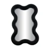Miroir ondule noir