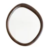 Miroir organique contour bois