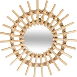 Miroir rotin soleil x3