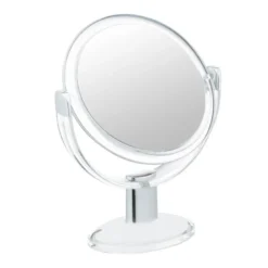 Miroir sur pied double face
