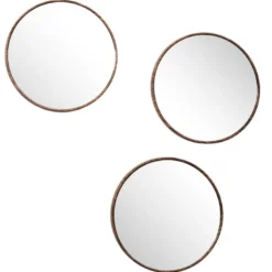 Miroir x3 toronto imitation bois