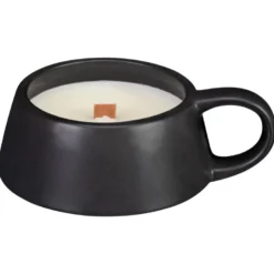 Mug bougie meche bois