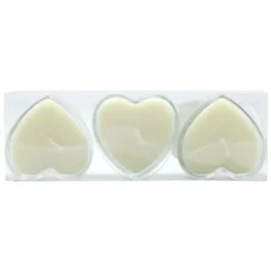 Pack de 3 bougies coeur
