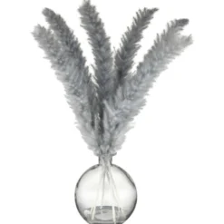 Pampa dans vase boule en verre