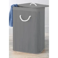 Paniere a linge bambou
