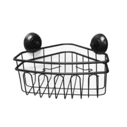 Paniere d'angle a ventouses noir