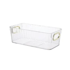 Paniere de rangement striee gold