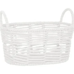 Paniere ovale blanc