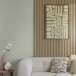 Panneau decoratif tasseaux bois