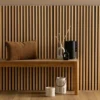 Panneau decoratif tasseaux bois