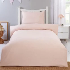 Parure gaufree 140x200cm rose
