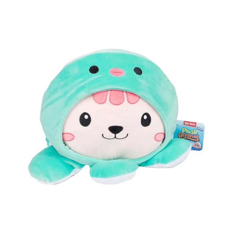 Peluches 27cm en pyjama 4ass
