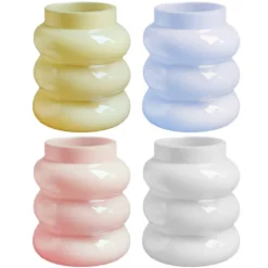 Petit vase verre ondule