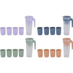 Pichets avec 4 tasses